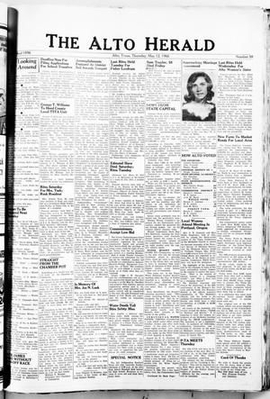Primary view of object titled 'The Alto Herald (Alto, Tex.), No. 50, Ed. 1 Thursday, May 12, 1966'.
