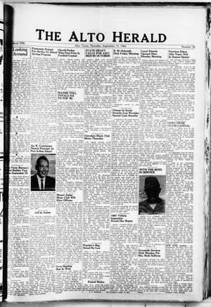 The Alto Herald (Alto, Tex.), No. 16, Ed. 1 Thursday, September 15, 1966