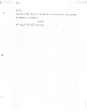 [Transcript of letter from Antonio María Martínze, no date]