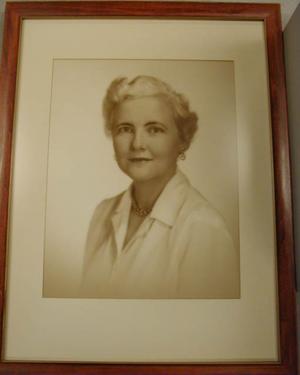 photograph of Doris Erwin in frame
