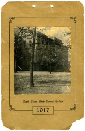 North Texas State Normal College 1917 calendar
