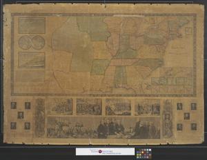 Primary view of object titled 'Ensign's travellers' guide and map of the United States: Containing the roads, distances, steam boat & canal routes &c.'.