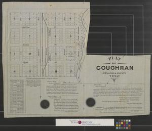 Plat of Coughran, Atascosa County, Texas.