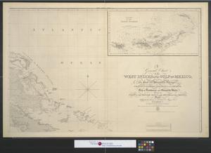 A general chart of the West Indies and Gulf of Mexico : Describing the gulf and windward passages, coasts of Florida, Louisiana, and Mexico, Bay of Honduras and Mosquito Shore; likewise the chart of the Spanish Main to the mouths of the Orinoco [Sheet 2].