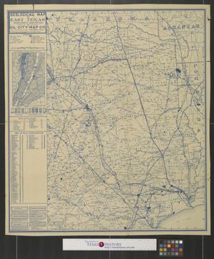 Geological map of East Texas.