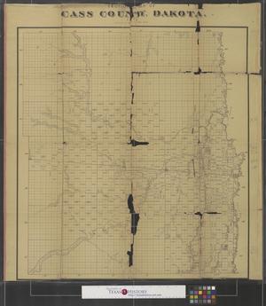 Primary view of object titled 'Sectional map of Cass County, [North] Dakota, 1876.'.