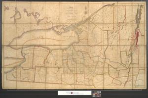 Primary view of object titled 'Map of the northern part of the state of New York.'.