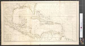 Carte du golphe du Méxique et des isles Antilles: reduite de la grande carte angloise de Popple.