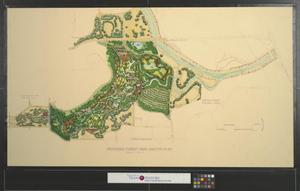 Primary view of Proposed Forest Park master plan.