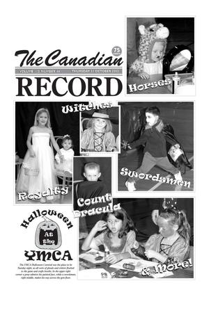 Primary view of object titled 'The Canadian Record (Canadian, Tex.), Vol. 112, No. 44, Ed. 1 Thursday, October 31, 2002'.