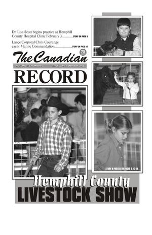 The Canadian Record (Canadian, Tex.), Vol. 113, No. 5, Ed. 1 Thursday, January 30, 2003