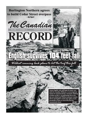 Primary view of object titled 'The Canadian Record (Canadian, Tex.), Vol. 113, No. 30, Ed. 1 Thursday, July 24, 2003'.