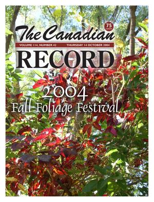 Primary view of object titled 'The Canadian Record (Canadian, Tex.), Vol. 114, No. 42, Ed. 1 Thursday, October 14, 2004'.