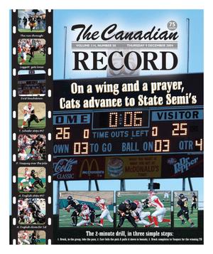 Primary view of object titled 'The Canadian Record (Canadian, Tex.), Vol. 114, No. 50, Ed. 1 Thursday, December 9, 2004'.