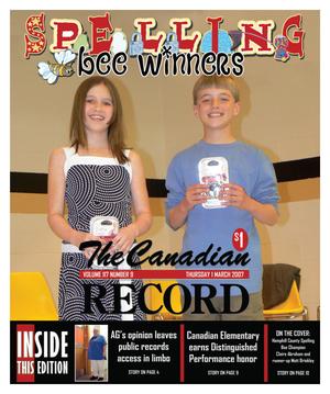 The Canadian Record (Canadian, Tex.), Vol. 117, No. 9, Ed. 1 Thursday, March 1, 2007