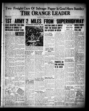 Primary view of object titled 'The Orange Leader (Orange, Tex.), Vol. 32, No. 61, Ed. 1 Tuesday, March 13, 1945'.