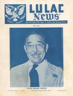 Primary view of object titled 'LULAC News, Volume 23, Number 10, May 1956'.