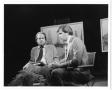 Photograph: [Photograph of two men on television set]