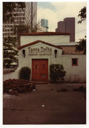 Primary view of object titled '[Santa Anita Restaurant, courtyard entrance]'.