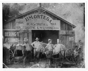 [Front of Ortega Blacksmith Shop]