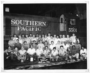 Primary view of object titled '[Second shift crew of the Southern Pacific Lines Mechanical Department]'.
