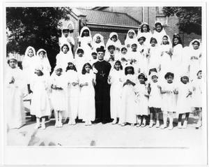 [Girls at First Communion, Our Lady of Guadalupe Catholic Church]