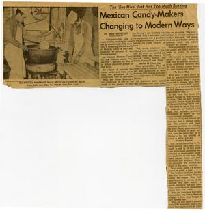 Primary view of object titled 'Mexican candy-makers changing to modern ways'.