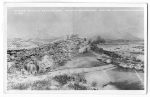 Primary view of object titled '[Postcard of the Battle of Ocotlán]'.