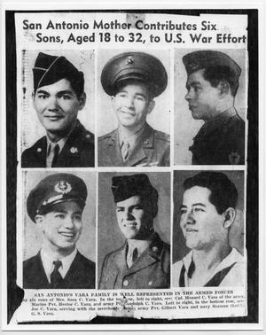 [San Antonio mom contributes 6 sons to U.S. war effort]