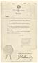 Legal Document: [Official Memorandum by John Connally, Governor of Texas, designating…