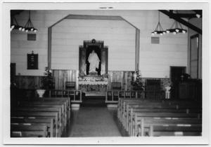 [Altar in the Chapel of Danevang Lutheran Church Before Remodeling]