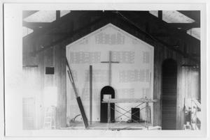 [Unfinished Altar Wall in the Chapel of the Danevang Lutheran Church]