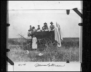 Andersen Family in Cotton Wagon