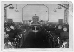 Primary view of object titled '[Dedication of Danevang Lutheran Church]'.