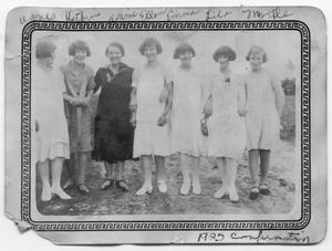 Primary view of object titled '1925 Confirmation Class'.