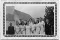 Photograph: [Confirmation Class in Front of Old Church]