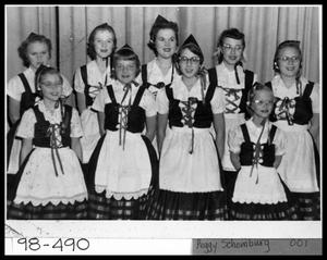 Primary view of object titled '4-H Girls in Danish Costumes'.
