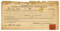 Thumbnail image of item number 1 in: '[Andrew Jensen's Promissory Note to Danevang Farmer's Cooperative]'.