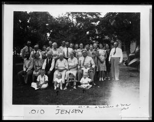 [The Jensen Family in Front of H. P. Jensen's Home]