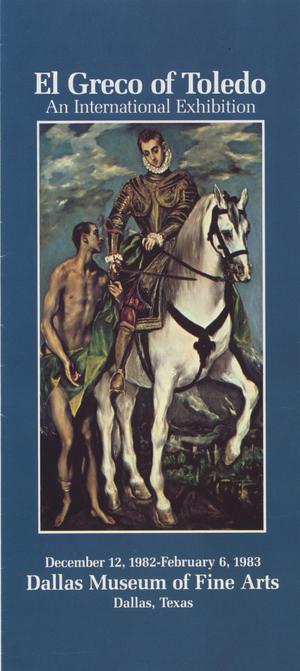 El Greco of Toledo: An International Exhibition [Brochure]