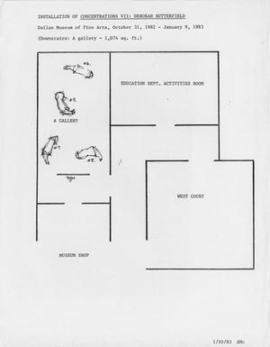 Installation of Concentrations VII: Deborah Butterfield [Installation Floor Plan]