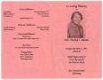 Thumbnail image of item number 3 in: '[Funeral Program for Thelma I. Adams, November 6, 1992]'.