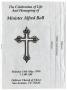 Thumbnail image of item number 1 in: '[Funeral Program for Alfred Ball, May 18, 1998]'.