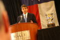 Thumbnail image of item number 1 in: '[Rick Perry behind the podium]'.