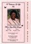 Pamphlet: [Funeral Program for Lucy Belle Bridges, December 8, 2007]