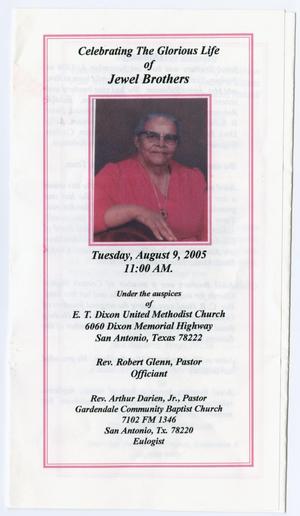 [Funeral Program for Jewel Brothers, August 9, 2005]