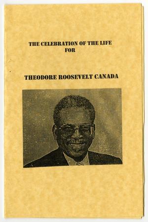 [Funeral Program for Theodore R. Canada, August 5, 2000]