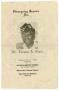 Thumbnail image of item number 1 in: '[Funeral Program for Mr. Thomas A. Chase, January 11, 1982]'.