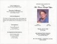 Thumbnail image of item number 3 in: '[Funeral Program for Frances Rudolph Clifton, July 12, 2010]'.