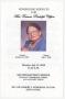 Primary view of [Funeral Program for Frances Rudolph Clifton, July 12, 2010]